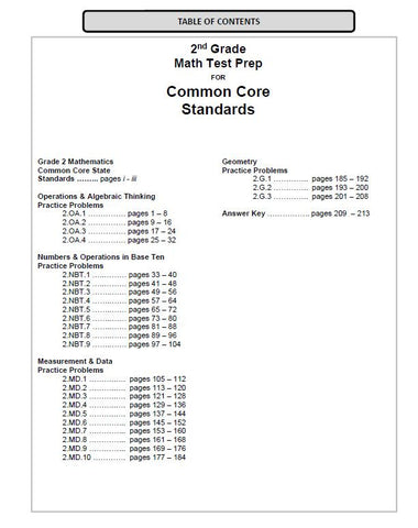 2nd Grade West Virginia Common Core Math - TeachersTreasures.com