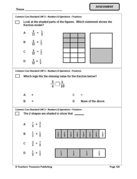 3rd Grade Washington Common Core Math - TeachersTreasures.com ...