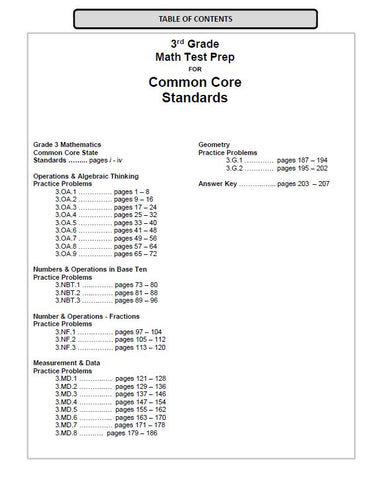 3rd Grade Arkansas Common Core Math - TeachersTreasures.com