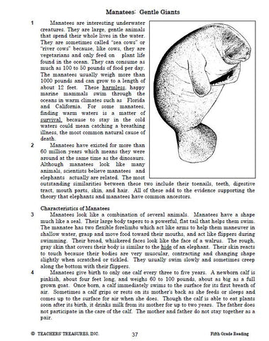 5th Grade STAAR Reading Test Prep - TeachersTreasures.com