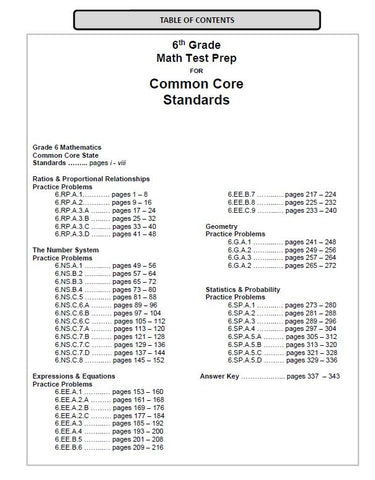 6th Grade Colorado Common Core Math - TeachersTreasures.com