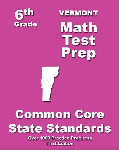 6th Grade Vermont Common Core Math - TeachersTreasures.com