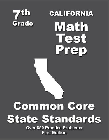 7th Grade California Common Core Math - TeachersTreasures.com
