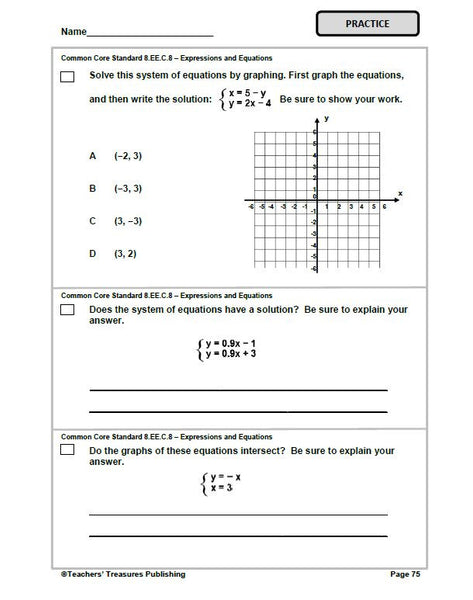 8th Grade Montana Common Core Math - TeachersTreasures.com | Teachers ...
