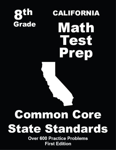 8th Grade California Common Core Math - TeachersTreasures.com