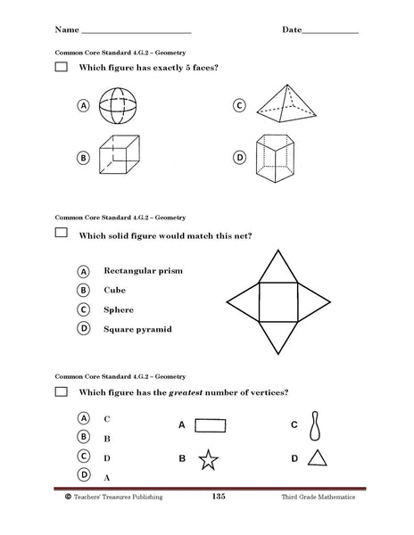 4th Grade Arkansas Common Core Math - TeachersTreasures.com | Teachers ...